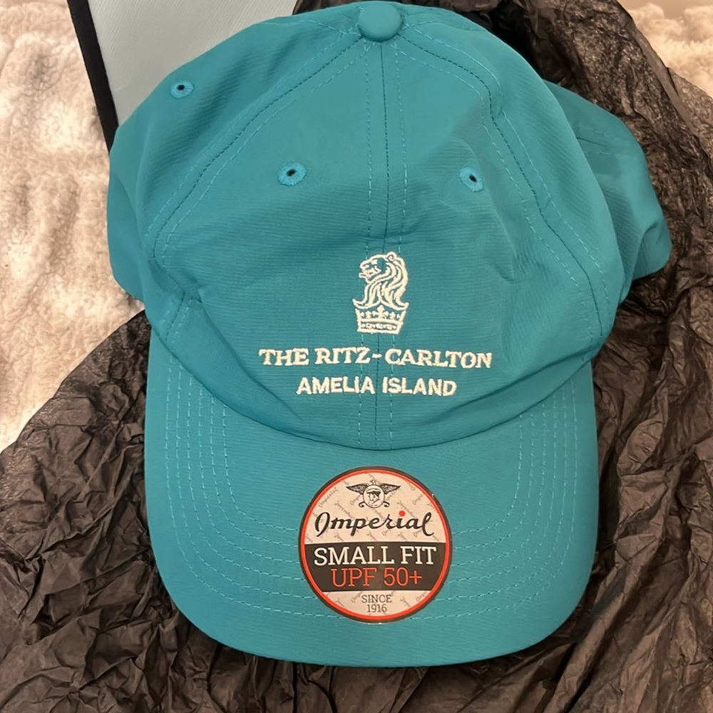The Ritz-Carlton Amelia Island Teal Baseball Cap New hat in bag! Limited edition